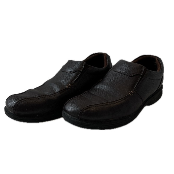 Kohl's Other - Clarks Brown Leather Slip On Shoes Men’s 11 Comfort Casual Loafers